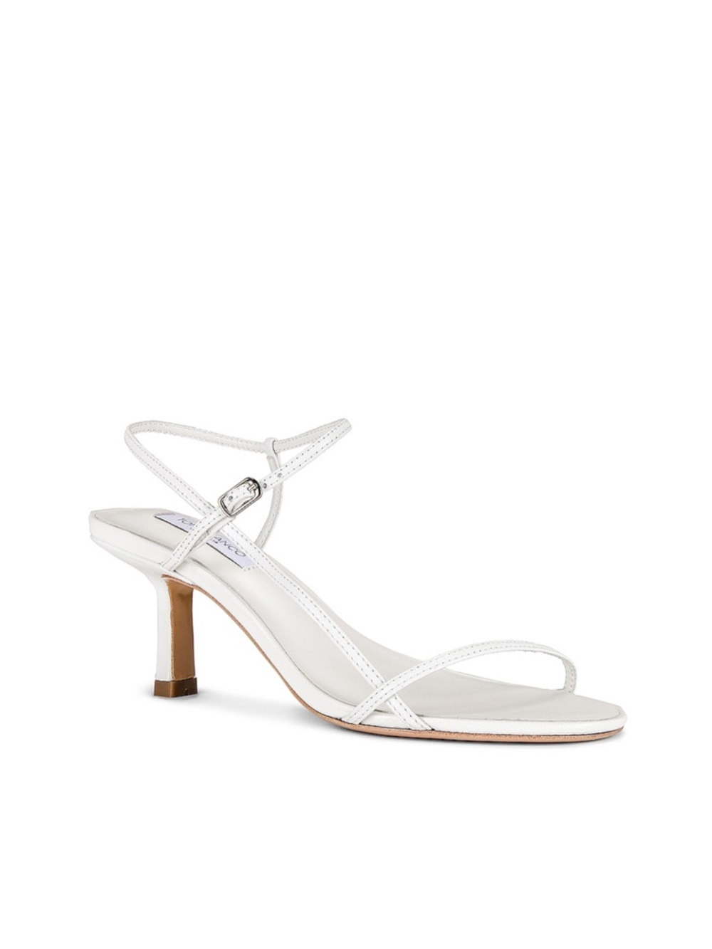 Caprice Heel in White Tony Bianco